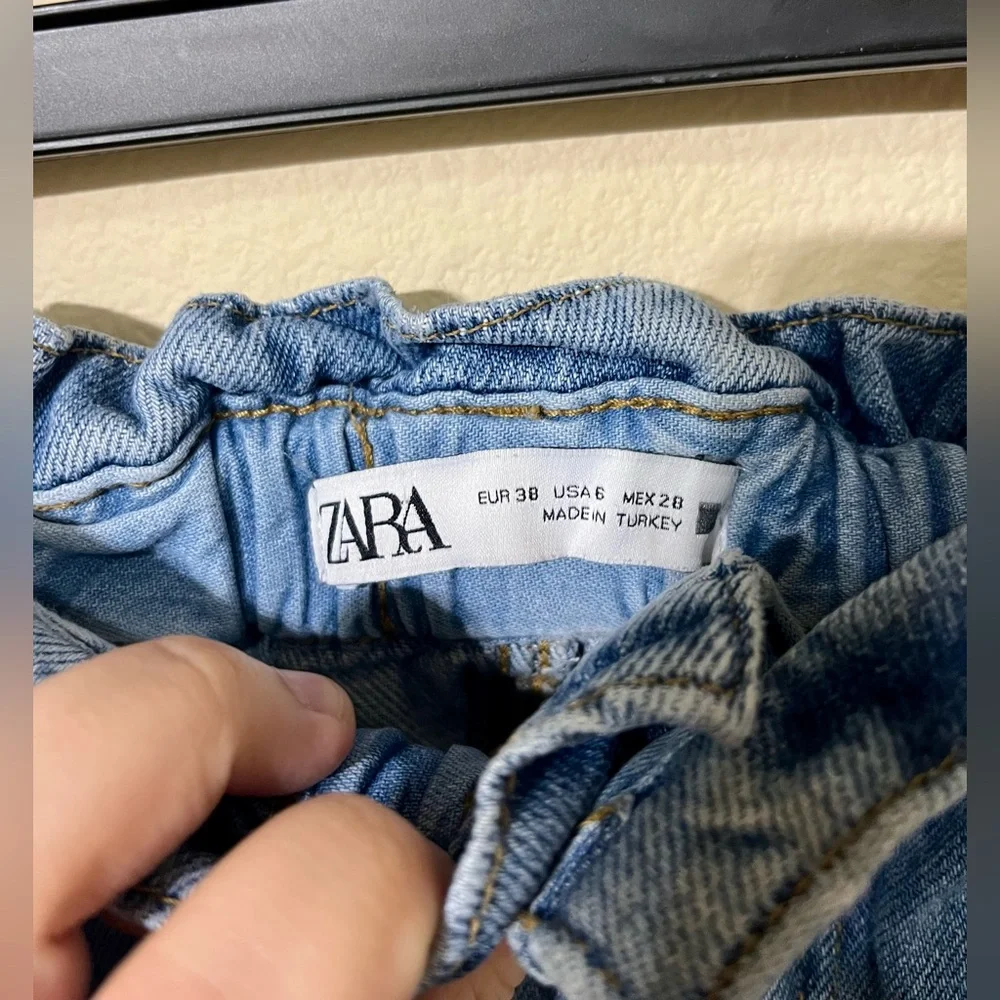 ZARA Paperbag High Waist Jeans - Picture 8 of 11